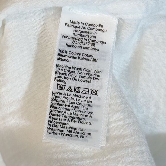 J.CREW Double Gauze Shirt Plus 2X Button-Up Long Sleeve Top White NWT B35 - Picture 5 of 6